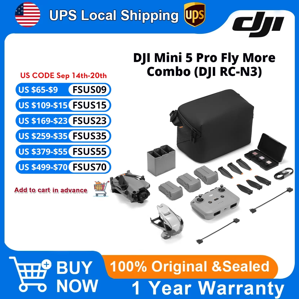 DJI Mini 5 Pro Fly More Combo  - Drone Camera Vlog review and price